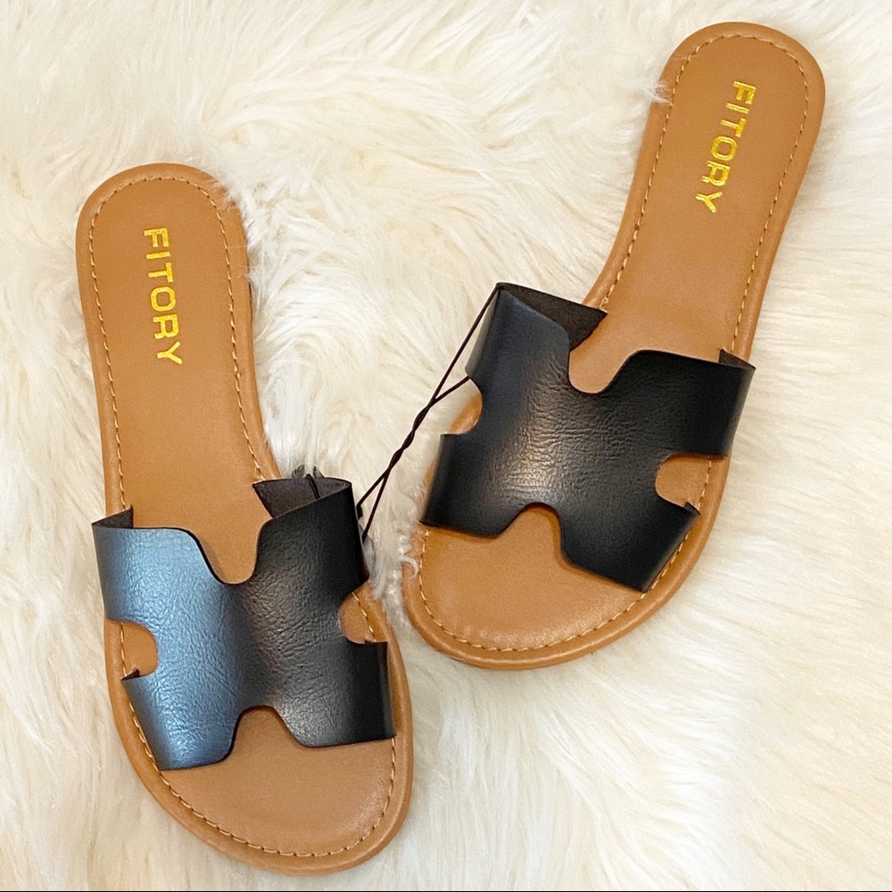 FITORY | Black trendy sandal